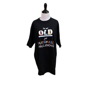 Vintage 1994 Laid back Ent. Inc. Women's Size XL Crewneck Shirt " I m not old.."